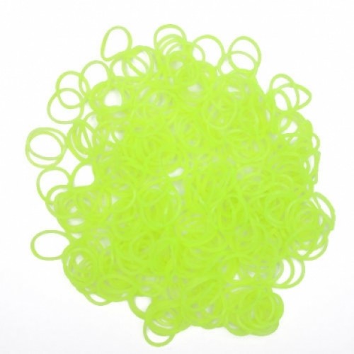 Loom Elastiekjes Glow in the dark Groen 600 stuks 1,75